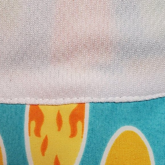 I Play Baby Bucket Sun Hat 9–18 Months Aqua Surfboard UPF 50+ - Picture 6 of 10